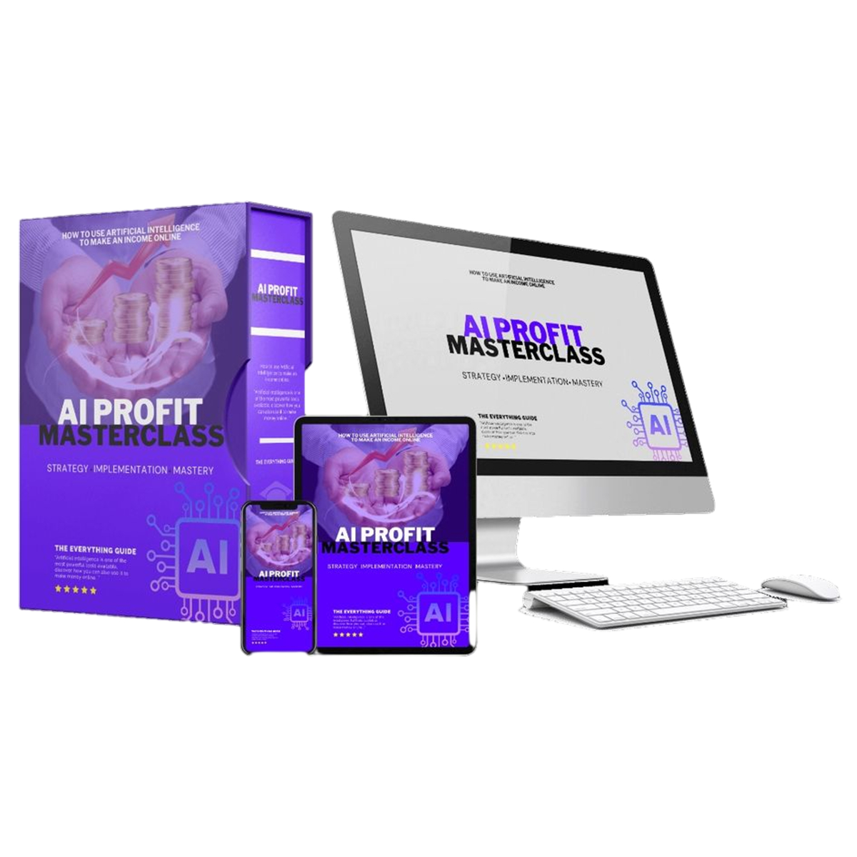 AI Profit Master Class product mockups